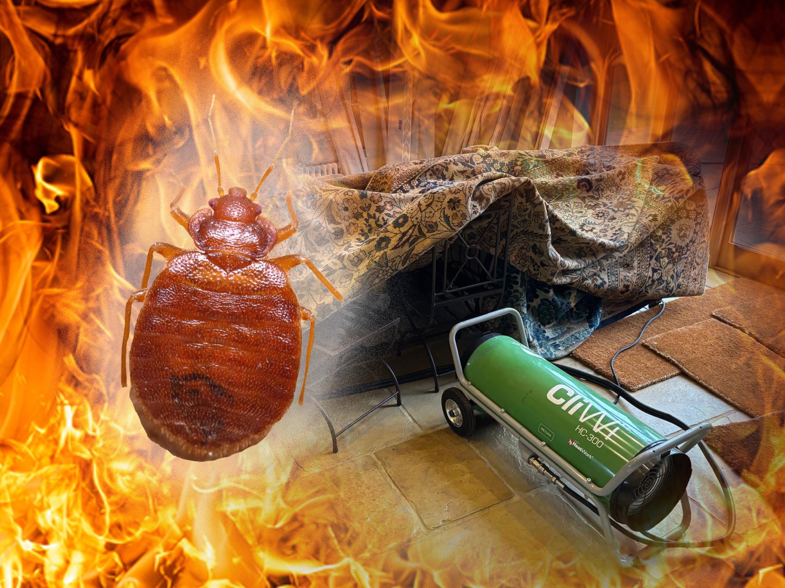 Professional Bed Bug Heat Extermination Treatment in Camberley