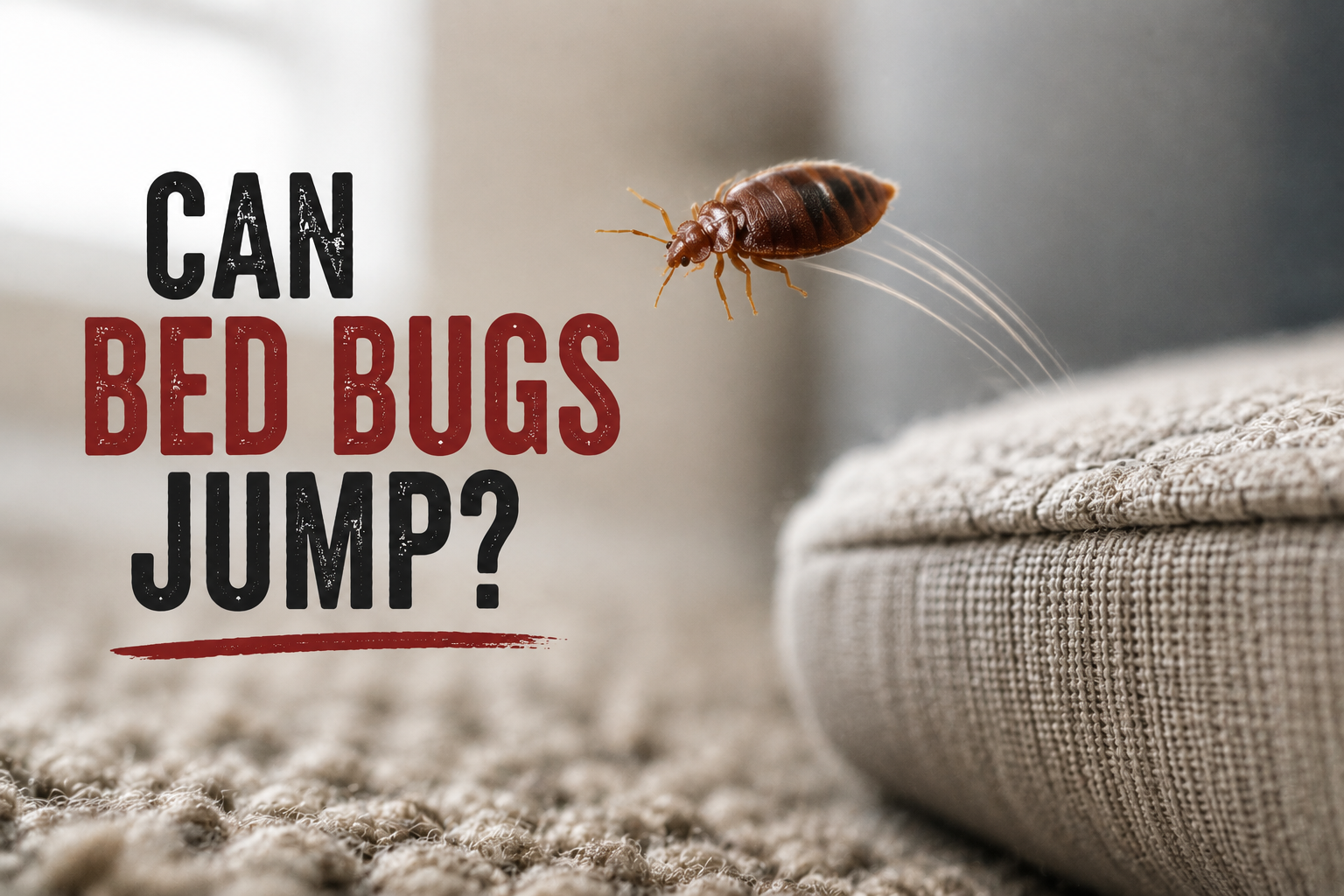 Can bed bugs jump?