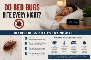 Do bed bugs bite every night?